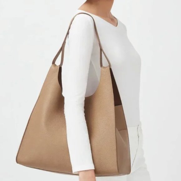 NWT Cuyana Oversized Double Loop Bag in Cappucino - Picture 1 of 17